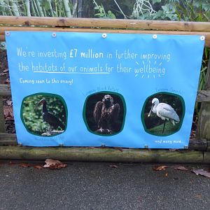 Sign on former Condor aviary