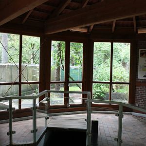 View into one of the Otter-enclosures