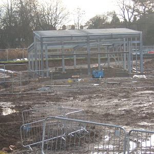 View of work on Sun Bear and Palawan Binturong House