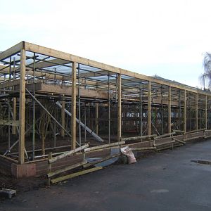 View of work on Asian Song Bird aviarys