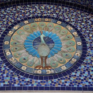 Detroit Zoo - Tilework over entrance to the Wildlife Interpretive Gallery - September, 2016