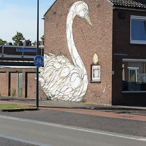 Swan Wall-painting