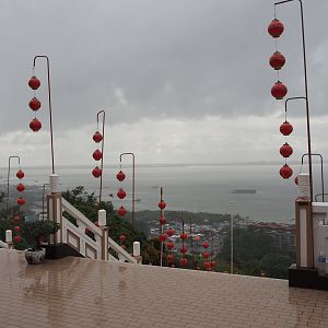 Puu Jih Shih Temple overlooking Sandakan, Sabah, Borneo