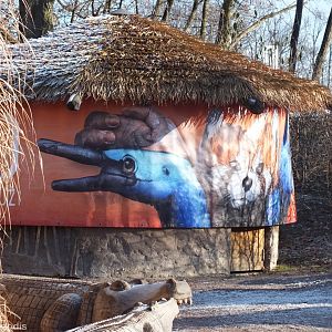 Animal Artwork made of Hands