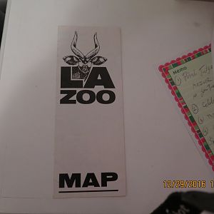 Old LA Zoo map