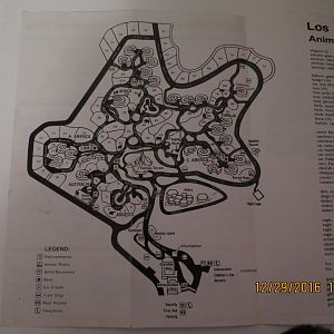 Old LA Zoo map