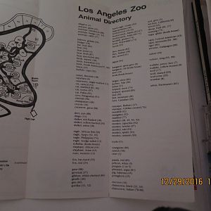 Old LA Zoo map