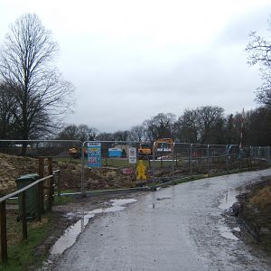 29/1/2017 View of work on new giraffe House