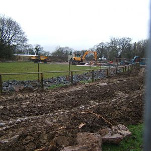 29/1/2017 View of work on new giraffe House