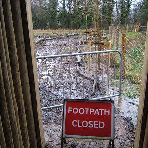 29/1/2017 View of future footpath from viewing hut
