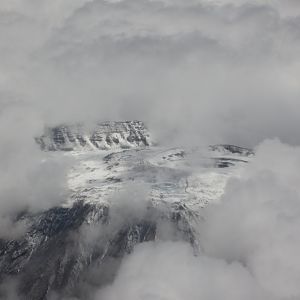 Kibo covered in snow