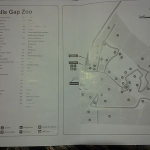 Halls Gap Zoo - Map