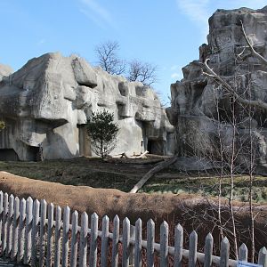 Detroit Zoo - Japanese Macaque enclosure