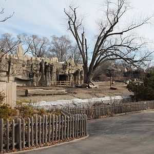 Detroit Zoo - White Rhinoceros exhibit
