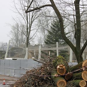 New Snow Leopard Enclosure Construction
