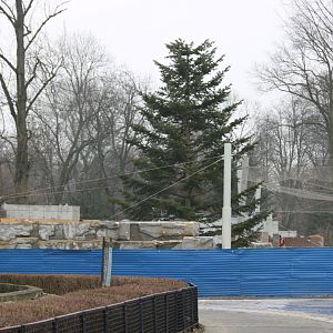 New Snow Leopard Enclosure Construction