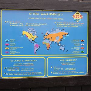 Info-sign Otters of the World