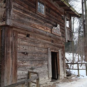 wolf viewing shelter
