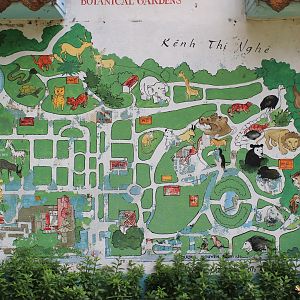 Saigon Zoo map signboard