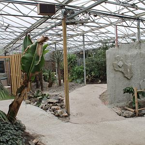 View into one of the halls