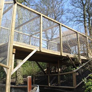 capuchin enclosure extension Dudley Zoo 26 March 2017