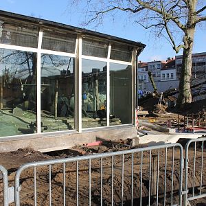 Construction-site outside Ape-house