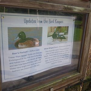 Signage outside Wetlands Nursery
