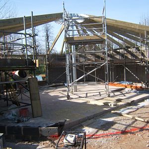 26/3/2017 New Cheetah yurt construction