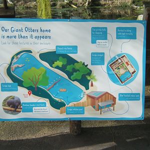 26/3/2017 Sign describing the set up of the Giant Otter enclosure