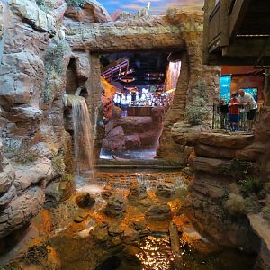 Bass Pro Shops Las Vegas - Native Pond (Foreground), Koi Pond