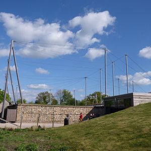 What was once an aviary...