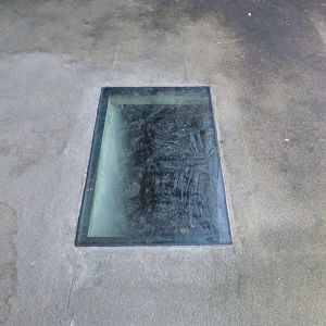 Viewing Window into old bear dens in the Bear Ravine