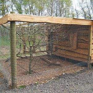 Red-fronted Lemur holding cage