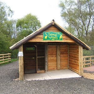 View of Entrance to Lemur walk in enclosure