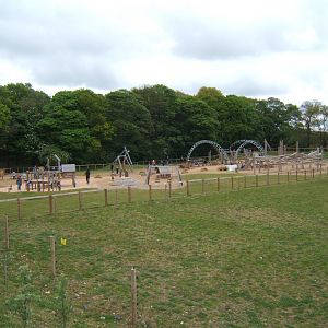 1/5/2017 View of new kids play area by Camels