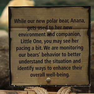 May. 2017 - Lords of the Arctic - Sign Discussing Anana's Pacing