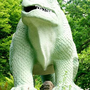 Dinosaur statue; Crystal Palace; 28th May 2017