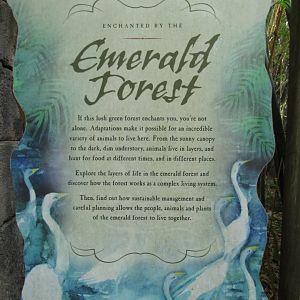 Emerald Forest Aviary Sign
