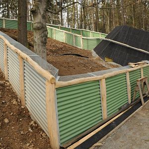 Bush dog exhibit - under construction