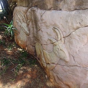 03/05/17 - Mural depictions of Dorcas gazelles