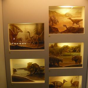 Dinosaur diorama