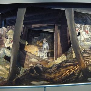 Discovery of the Iguanodon graveyard at Bernissart (diorama)