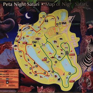 Taiping Zoo ,Night Safari map