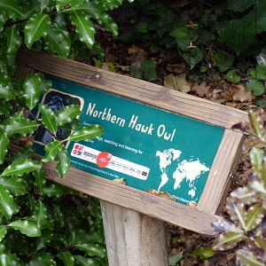 Signage on Former Red-Billed Blue Magpie aviary