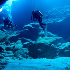 Exiting Thundercliff Cave