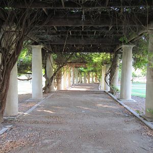 Covered Pathway  (not connected to the zoo but inside Roeding Park)