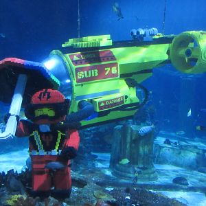 LEGO Figures in the Shark Tank