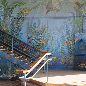 Mural (outside of the tiny aquarium)