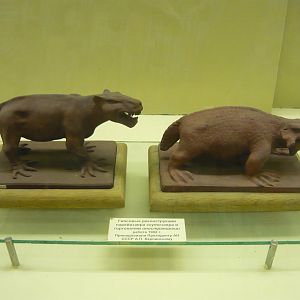 Inostrancevia and Scutosaurus early reconstructions