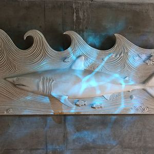 Wall decor in Africa Rocks penguin exhibit